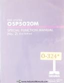 Okuma-Okuma OSP 5020M, Special Function No. 2 Manual 1991-OSP5020M-01